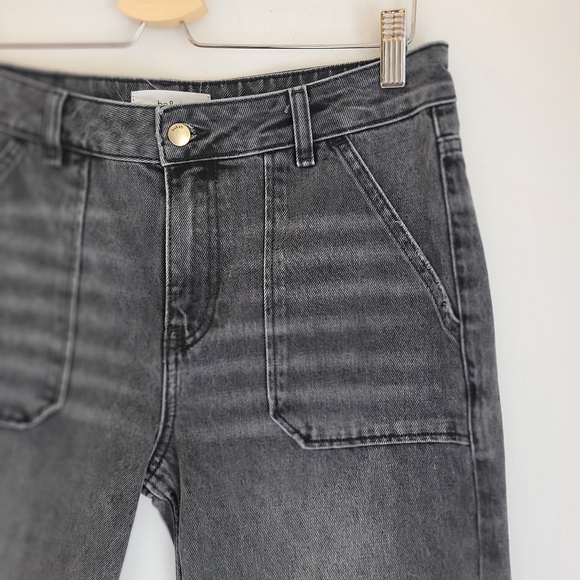 BA&SH ELLY straight leg jeans with raw hem*grey sz29 - Picture 8 of 16